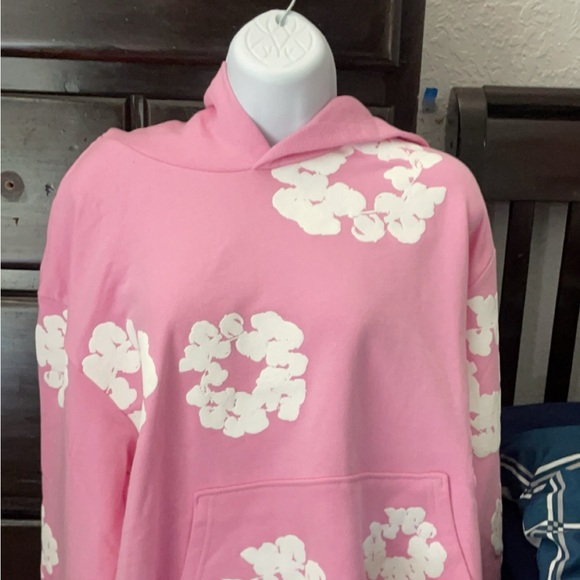 Denim Tears Pink Hoodie (Size M) (Color Pink) - Picture 4 of 5